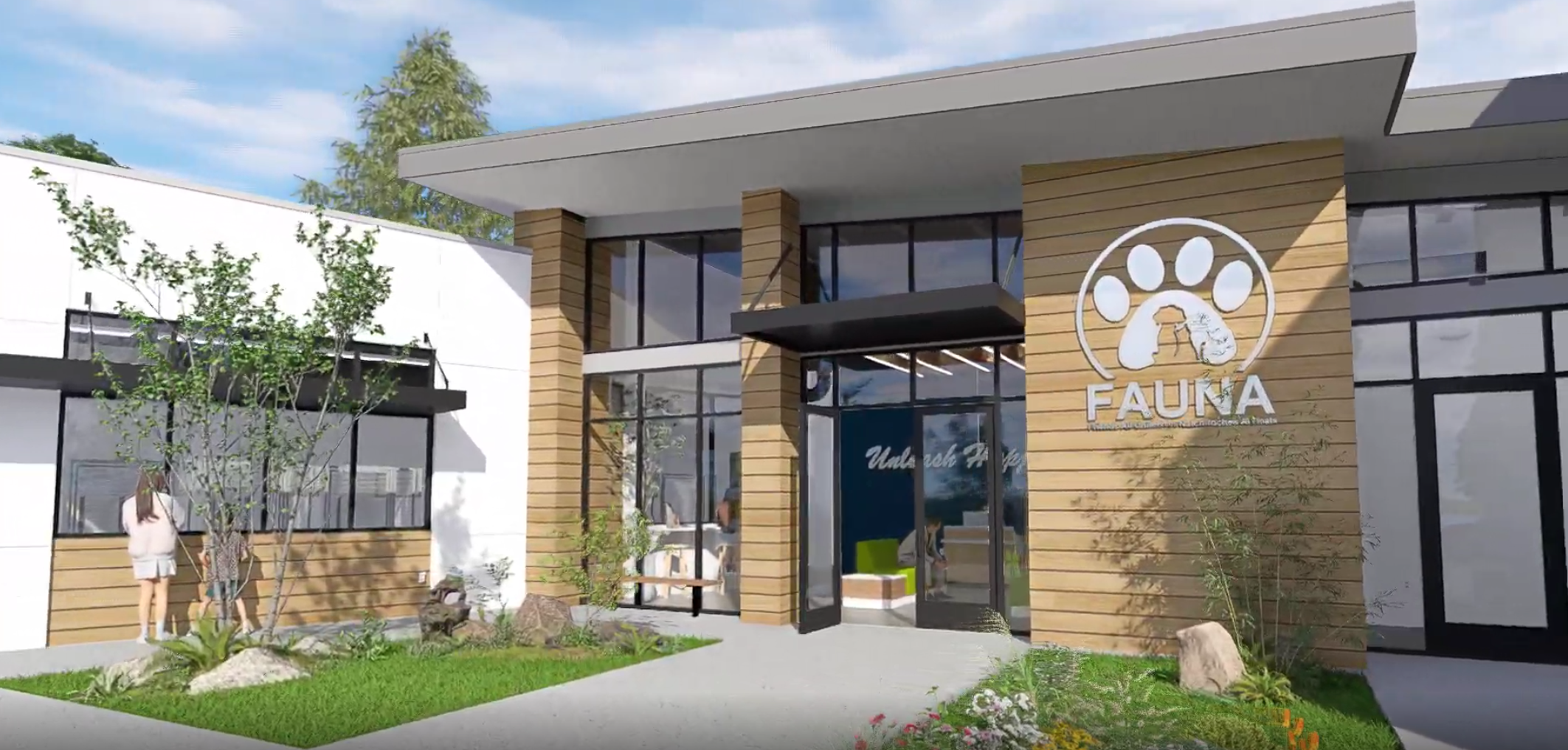 Rendering of the Friedman Center main entrance